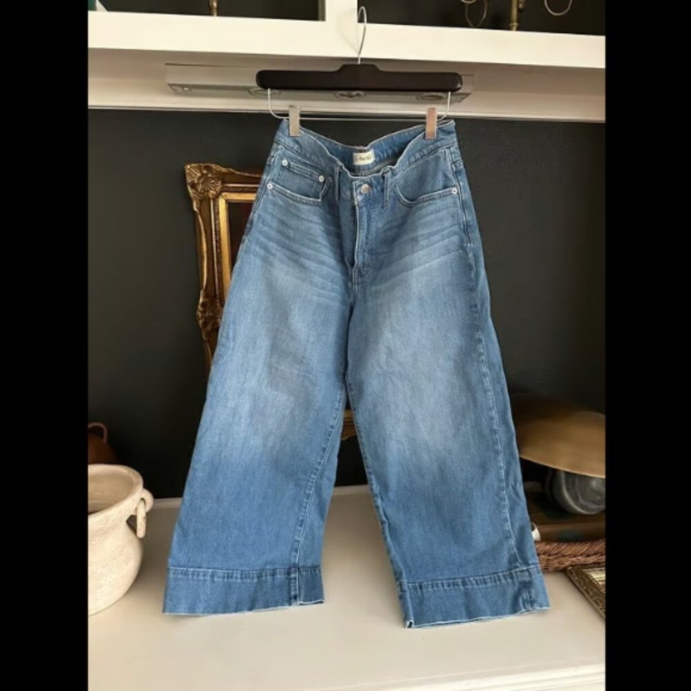 Madewell Wide Leg Crop Jeans size 29